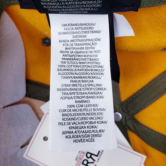 NWT DOUBLE RL RRL RALPH LAUREN Winged Logo Wool Blend Felt Ball Cap Gold/ Yellow - Picture 10 of 10